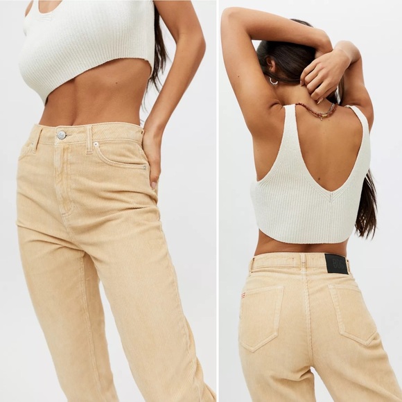 BDG Color Corduroy High-Rise Mom Pant in Tan - Picture 3 of 16